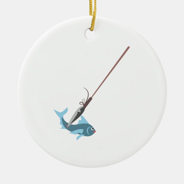 Speer Fishing Keramik Ornament (Vorne)