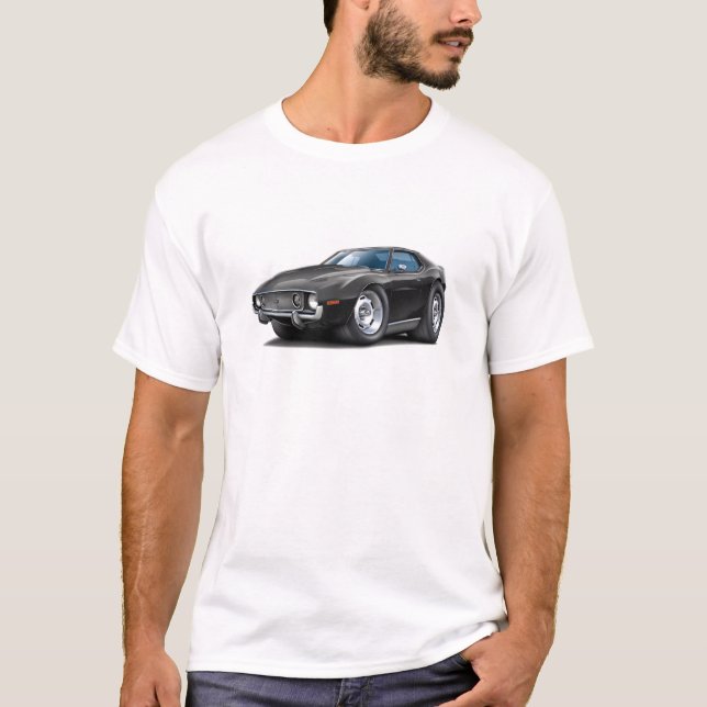 Speer-schwarzes Auto 1973-74 T-Shirt (Vorderseite)