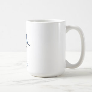 Speerfisch-Cartoon Tasse