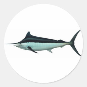 Speerfisch Runder Aufkleber