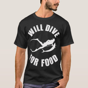 Speerfischen Wird Nach Nahrung Tauchen T-Shirt