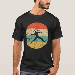 Speerwurf Vintage Retro Leichtathletik T-Shirt