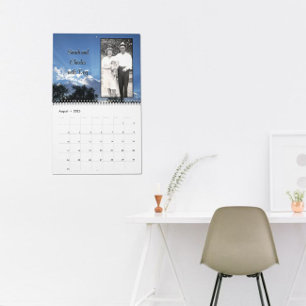 Speicher-Fotos auf Hintergrund des Fotos Tree Kalender