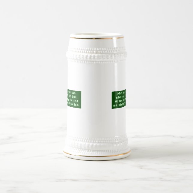Speicher nicht scharf, wie er früher war bierglas (Mittel)