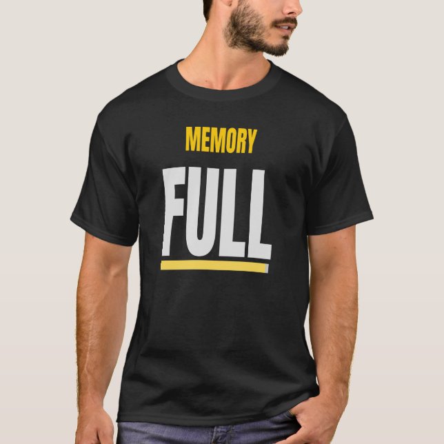 SPEICHER VOLL - Lustiges Systemfehler-Design T-Shirt (Vorderseite)