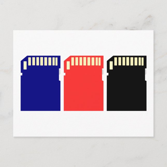 Speicherkarten - SD-Speicherkarte Postkarte (Vorderseite)