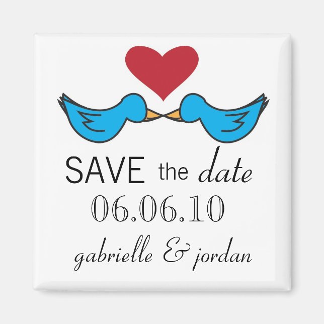 Speichern der Date Magnet Lovebirds (Vorne)