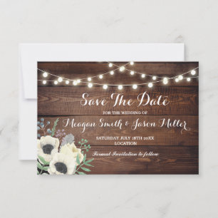 Speichern des Datums, an dem die Blumenkarten im W Save The Date