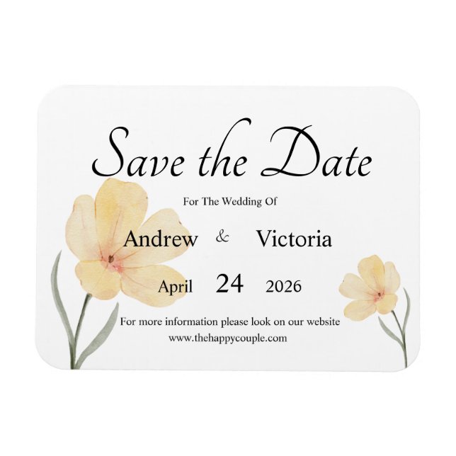 Speichern des Datumsfelds Magnet (Horizontal)