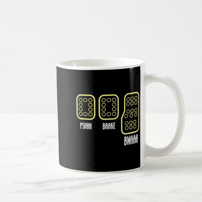 Speichern Manuelles Pedal-Schalt-Diagramm Auto-Ren Kaffeetasse (Rechts)