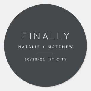 Speichern Sie abschließend das Datum Runder Aufkleber