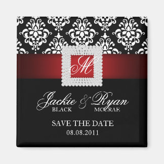 Speichern Sie das Date Magnet Jewel Brooch Red Sch