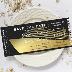 Speichern Sie das Datum Bordkarte Kreuzfahrtschiff Save The Date