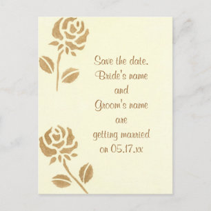 Speichern Sie das Datum der Hochzeitspostkarten, G Ankündigungspostkarte