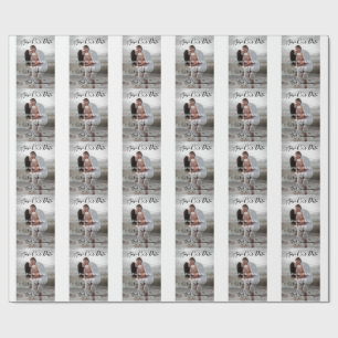 Speichern Sie das Datum einfache minimale QR-Scan- Geschenkpapier