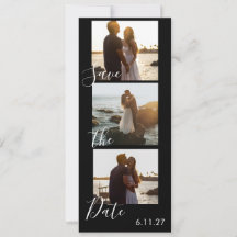 Speichern Sie das Datum Foto Filmstreifen Hochzeit