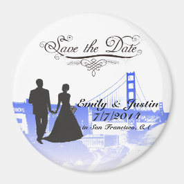 SPEICHERN SIE DAS DATUM MIT BLICK AUF SAN FRANCISC MAGNET