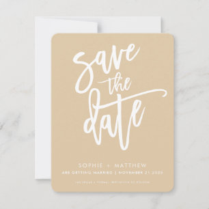 SPEICHERN SIE DAS DATUM moderne Kalligrafieschrift Save The Date