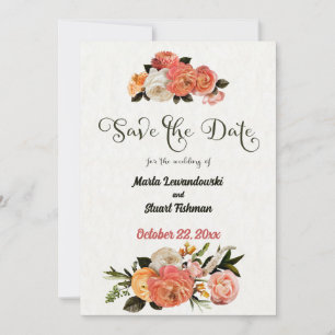 Speichern Sie das Datum Personalisierte Mimosa Flo Save The Date