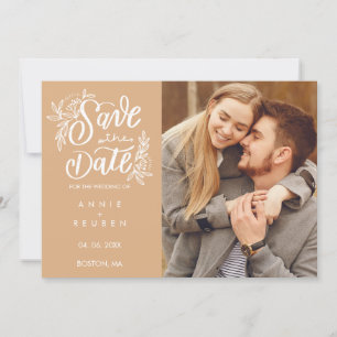Speichern Sie das Datum Pretty Hand Schrift Foto P Save The Date