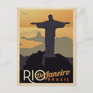 Speichern Sie das Datum Rio De Janiero, Brasilie Ankündigungspostkarte