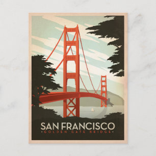 Speichern Sie das Datum San Francisco, CA - Gold Ankündigungspostkarte