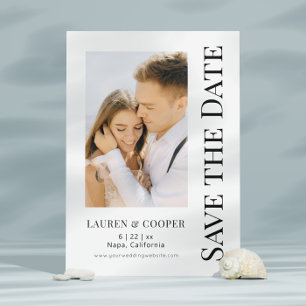 Speichern Sie das Datum Schwarz Weiß Stylische mod Save The Date