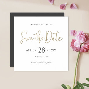 Speichern Sie das Datumsmagnete "Kein Foto" mit ei Magneteinladung