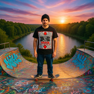 Speichern Sie das Skateboard für den Skate Planet T-Shirt