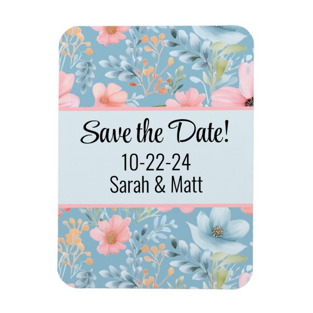 Speichern Sie den Datums-Magneten pink. Magnet (Vertikal)