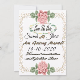Speichern Sie den Datumsmagnet, Save the Date Pers