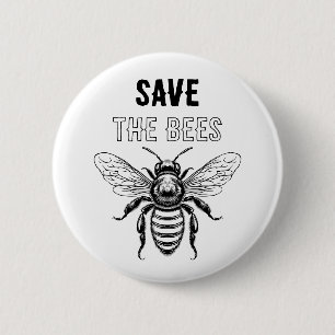 Speichern Sie die Bienen-Taste mit Honigbiene Button