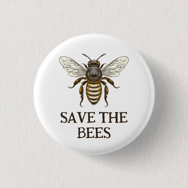 Speichern Sie die Bienen-Taste mit Honigbiene Button (Vorderseite)