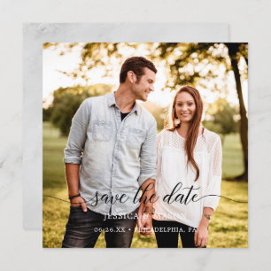 Speichern Sie die Daten mit der Fotokarte Einladung