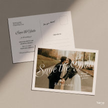 Speichern Sie die Datum-Postkarte mit Foto