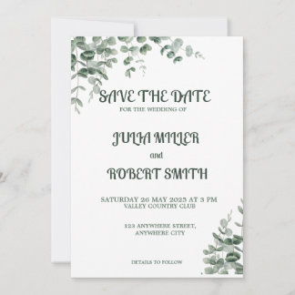 Speichern Sie die Datums-Karte Save The Date