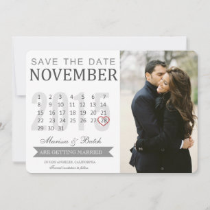 Speichern Sie die Datumsankündigungen im Kalender  Save The Date