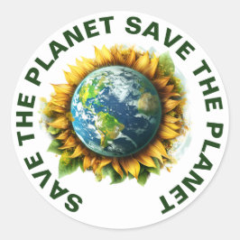 Speichern Sie die Sticker auf dem Planeten