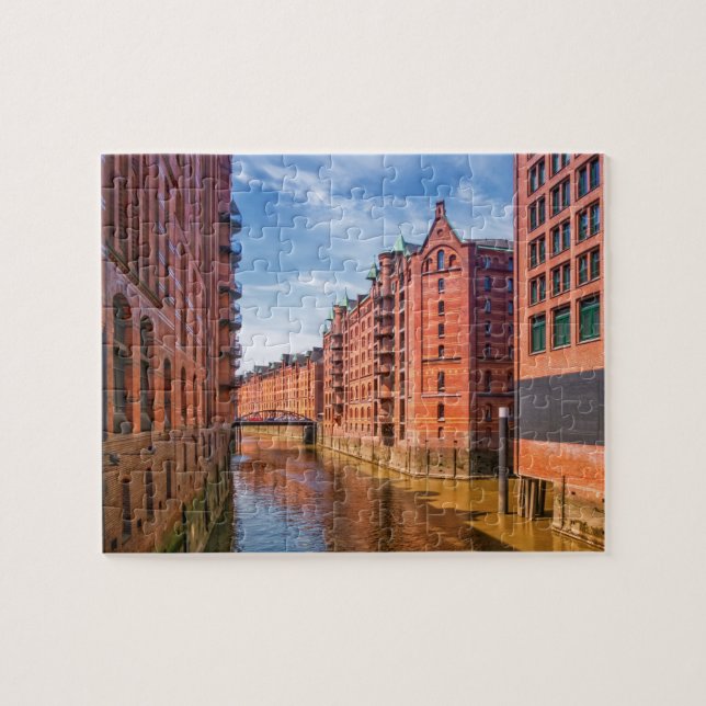 Speicherstadt Warehouses, Hamburg, Deutschland Puzzle (Horizontal)