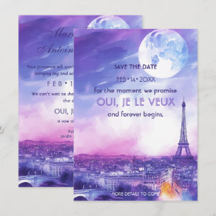 Speichert das Datum Amour Éternel à la Parisienne Save The Date