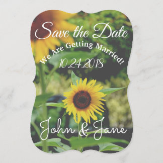 Speichert das Datum Sonnenblume Hochzeitseinladung Einladung