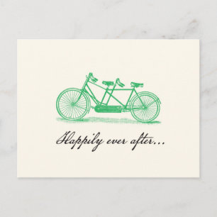 Speichert das Datum-Tandem-Fahrrad-Postkarte Ankündigungspostkarte