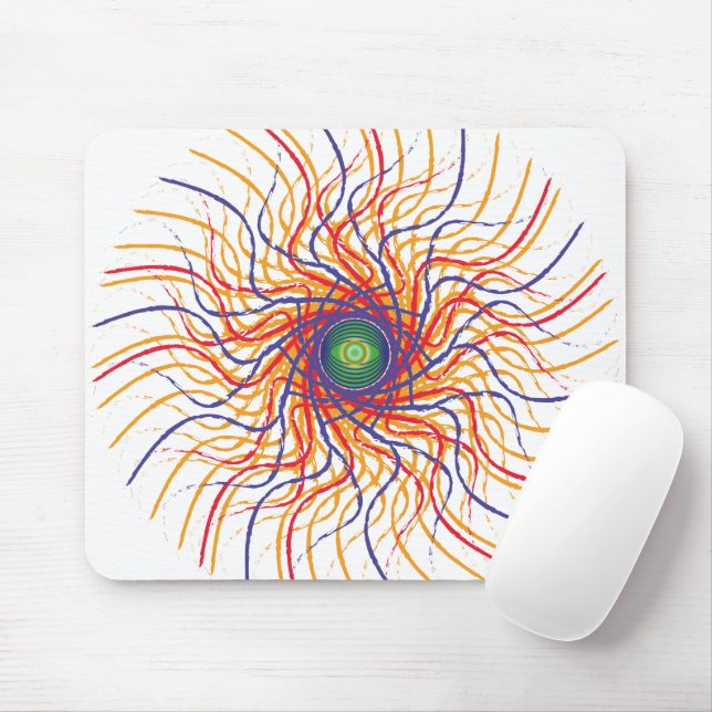 Speiderauge/Weiße BG-Mousepad Mousepad (Mit Mouse)