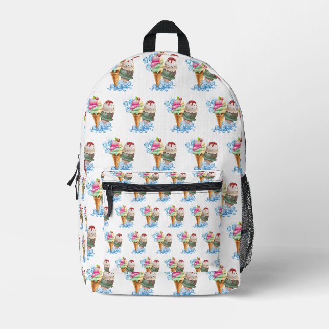 Speiseeis Bedruckter Rucksack (Vorderseite)