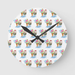 Speiseeis Runde Wanduhr