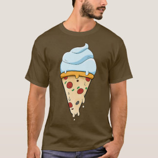 Speiseeis und Pizza T-Shirt