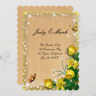 Speisekarte der rustikalen Schmetterlingsspeise au Einladung