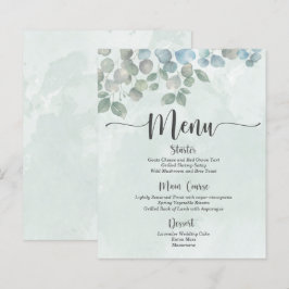 Speisekarte Eukalyptus Salbei