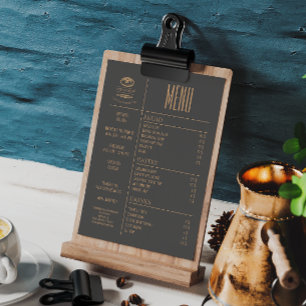 Speisekarte für Bäckereien Menükarte