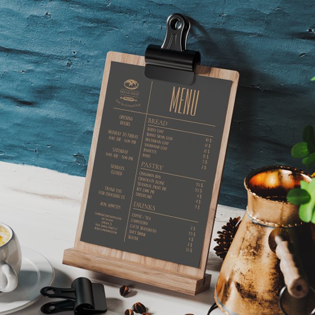 Speisekarte für Bäckereien Menükarte (Von Creator hochgeladen)